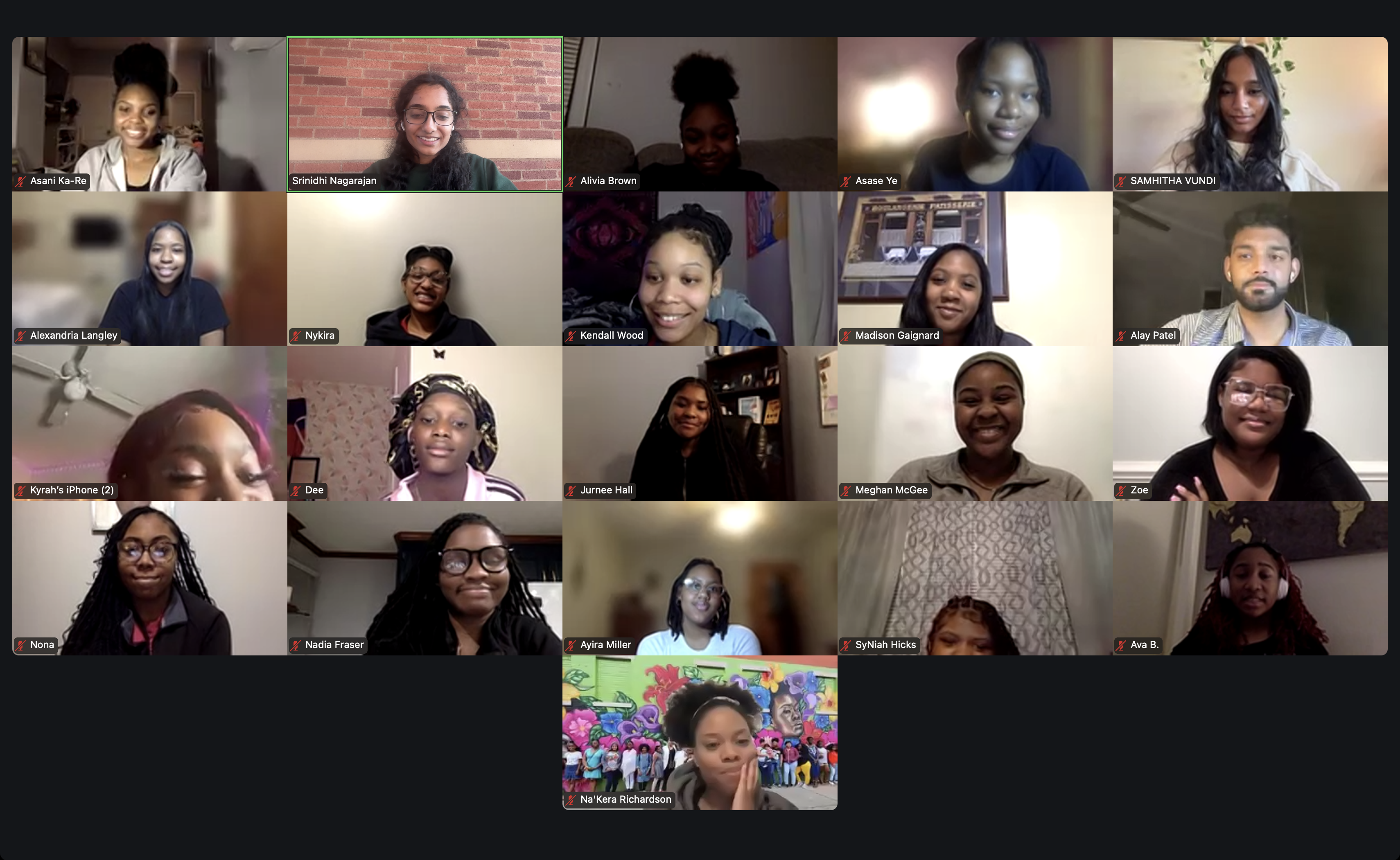 Girls For a Change workshop activity