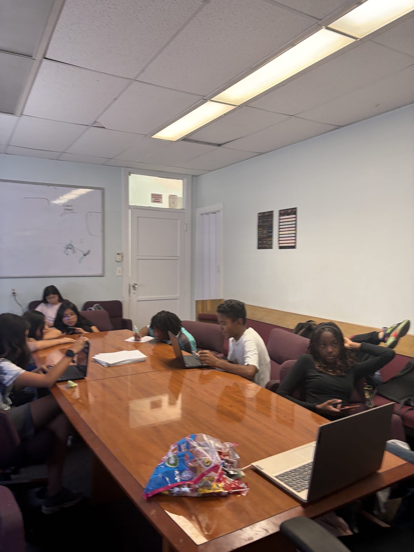 Hands4Hope students in a self-esteem workshop discussion