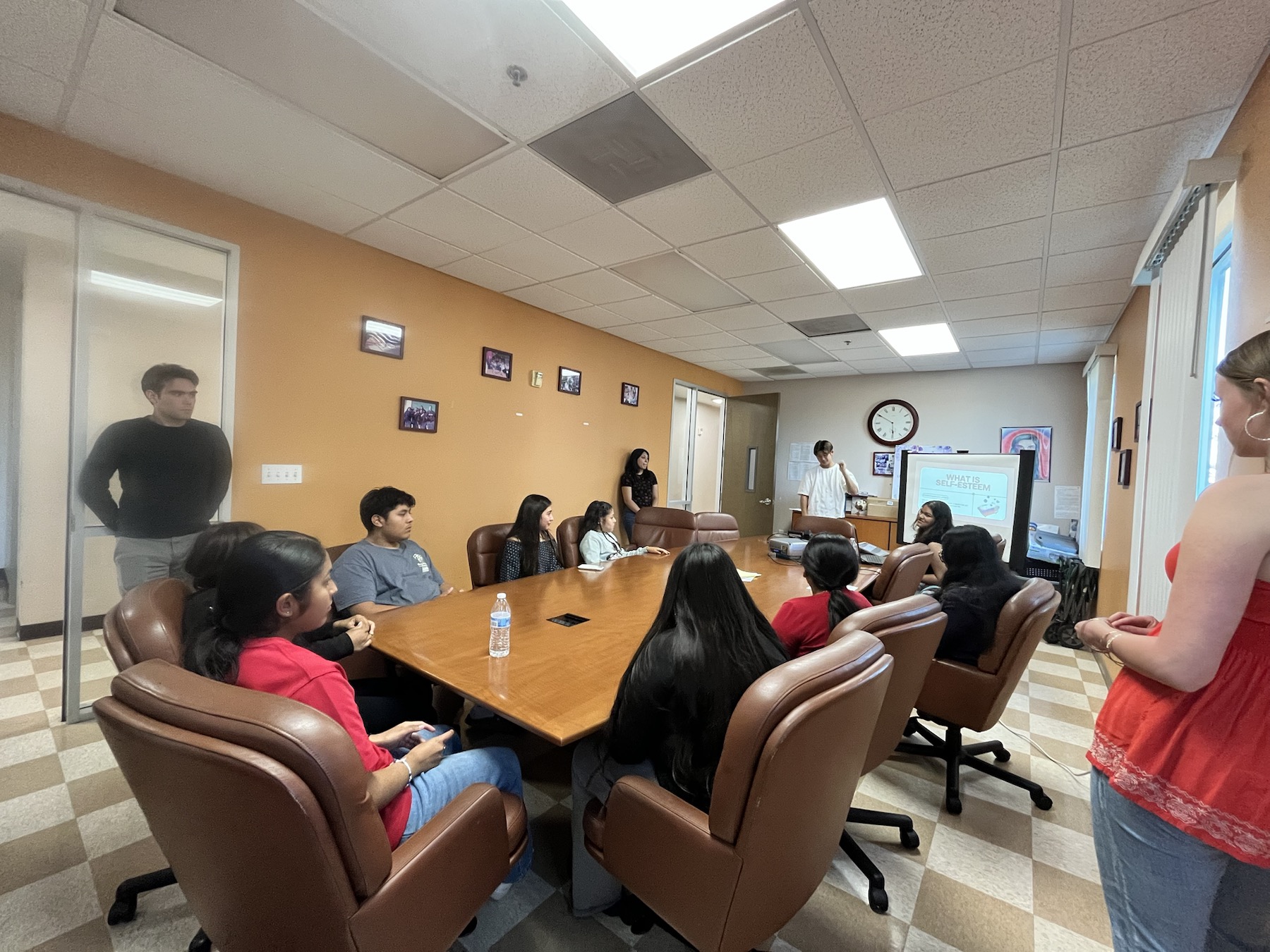 Mar Vista students in a self-esteem workshop discussion